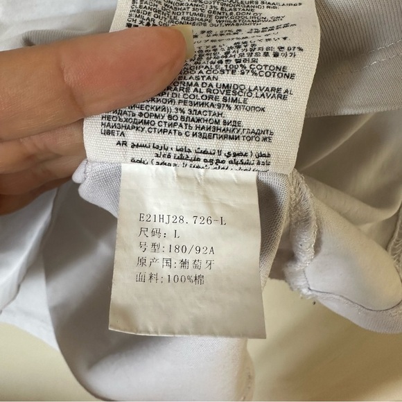 AMI Paris Heart Logo Graphic Tee Kevin Lyons Off White Size L Designer Shirt - Picture 8 of 8